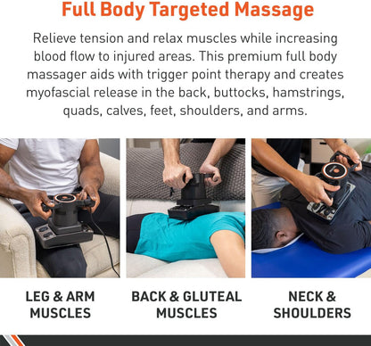 Therapeutic Dual Speed Professional Vibrating Massager for Pain & Aching Muscle Relief – High-Powered, Effective, Chiropractic Myofascial Release Tool & Trigger Point Therapy