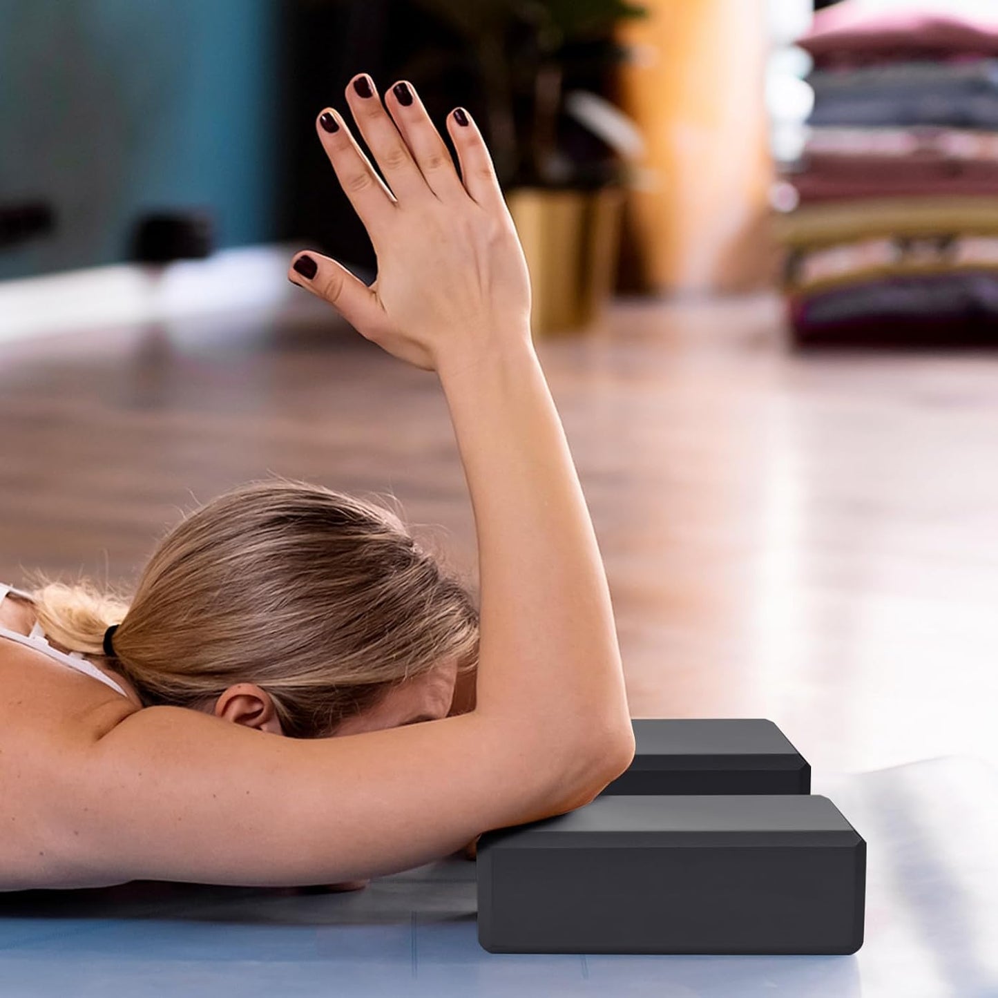 9"x6"x3" Yoga Block, 2 Pcs Soft Non-Slip Foam Blocks Supportive | EVA Foam for Stretching in Yoga, Pilates, Meditation and Dance