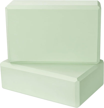 9"x6"x3" Yoga Block, 2 Pcs Soft Non-Slip Foam Blocks Supportive | EVA Foam for Stretching in Yoga, Pilates, Meditation and Dance