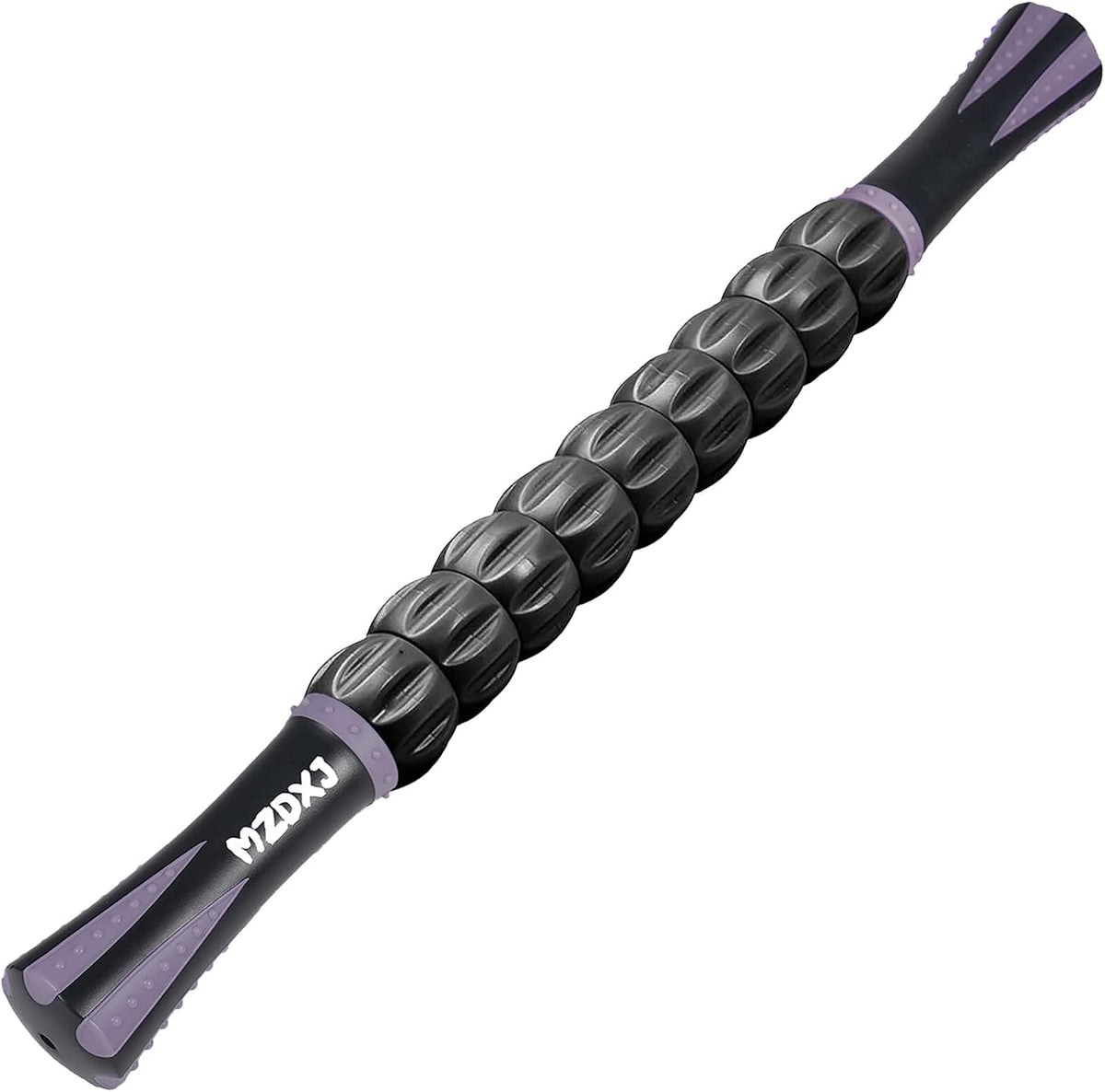 Muscle Roller Massage Roller Stick- Deep Tissue Fascia Blaster for Myofascial Pain Relief, Lymphatic Drainage & Body Sculpting, Handheld Physical Therapy & Recovery Tool (Purple Black-18 inch)
