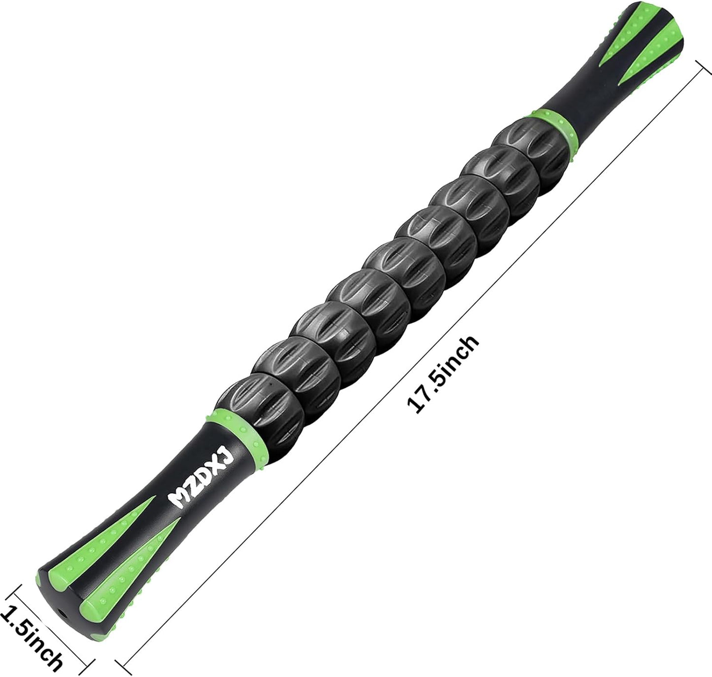 Muscle Roller Massage Roller Stick- Deep Tissue Fascia Blaster for Myofascial Pain Relief, Lymphatic Drainage & Body Sculpting, Handheld Physical Therapy & Recovery Tool (Purple Black-18 inch)