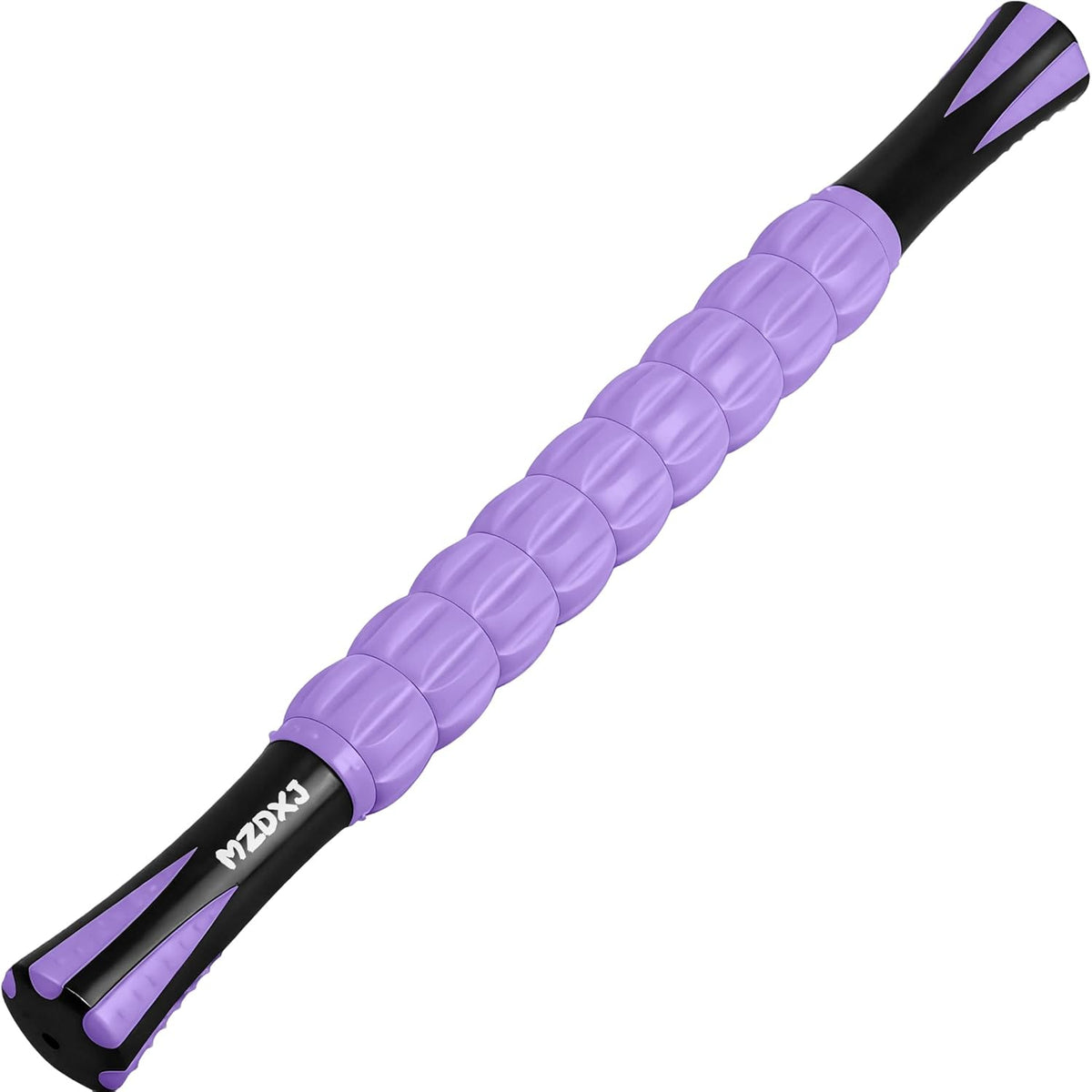 Muscle Roller Massage Roller Stick- Deep Tissue Fascia Blaster for Myofascial Pain Relief, Lymphatic Drainage & Body Sculpting, Handheld Physical Therapy & Recovery Tool (Purple Black-18 inch)