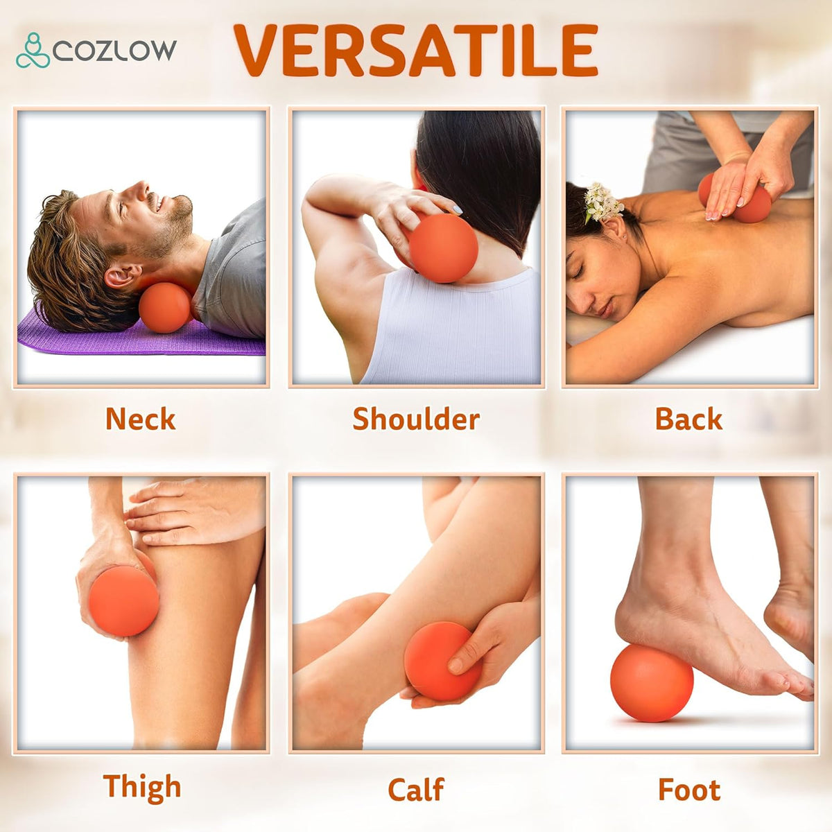 Peanut Massage Ball - Deep Tissue Therapy, Pain Relief - Cobalt Blue | 5" double lacrosse silicone massage ball, trigger point roller for mobility, acupressure tool for myofascial release