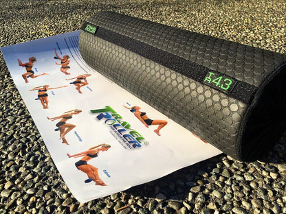 4.3 Original Foam Roller - Blue, Includes Exersice Poster and Free Online Instructions