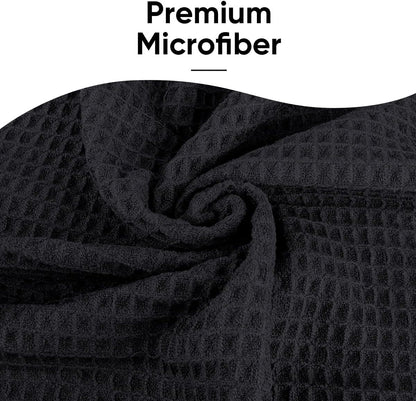 Hot Yoga Towels 2 Pack, (26.5" x 72") Non-Slip & Ultra-Absorbent Microfiber Yoga Mat Towels for Hot Yoga, Pilates, Exercise, Fitness, Bikram and Workout, Blue/Pink