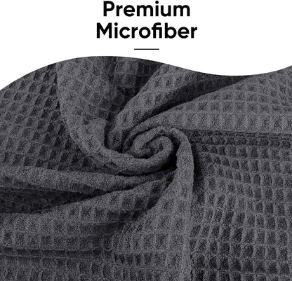 Hot Yoga Towels 2 Pack, (26.5" x 72") Non-Slip & Ultra-Absorbent Microfiber Yoga Mat Towels for Hot Yoga, Pilates, Exercise, Fitness, Bikram and Workout, Blue/Pink