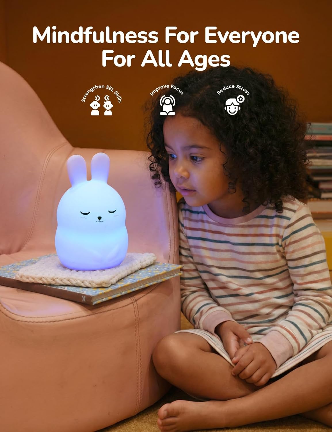 Breathing Pal 'Kyle'- Mindfulness Breathing Light, Guided Visual Meditation Breathing Light, Anxiety Relief Items for Calm Down Corner/Meditation/Sleep for Adult&Kid