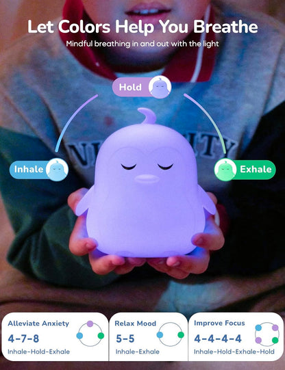 Breathing Pal 'Kyle'- Mindfulness Breathing Light, Guided Visual Meditation Breathing Light, Anxiety Relief Items for Calm Down Corner/Meditation/Sleep for Adult&Kid