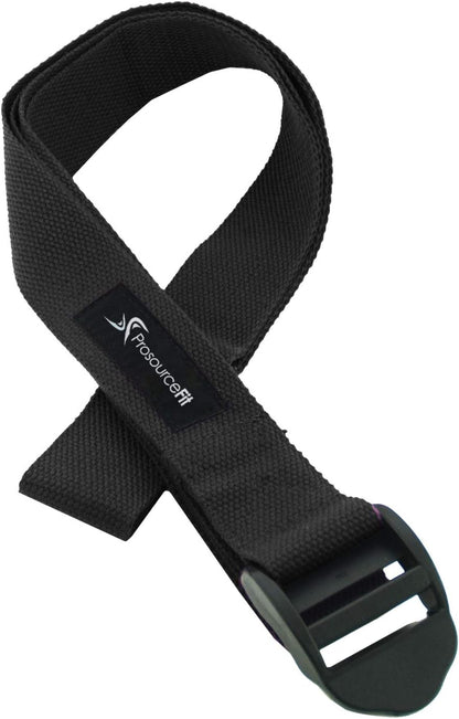 Durable Cotton Cinch Buckle Yoga Strap for Stretching, Flexibility & Physical Therapy
