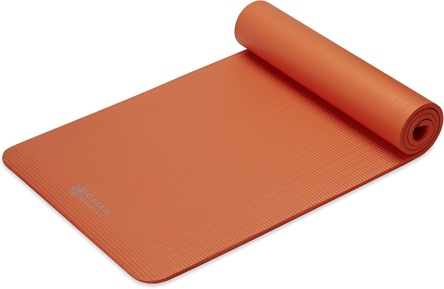 Thick Yoga Mat, Exercise & Fitness Mat with Easy-Cinch Carrying Strap | Non-Slip NBR Foam | Joint Cushioning | Yoga, Pilates, Fitness & Floor Workouts | 72"L x 24"W