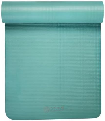 Thick Yoga Mat, Exercise & Fitness Mat with Easy-Cinch Carrying Strap | Non-Slip NBR Foam | Joint Cushioning | Yoga, Pilates, Fitness & Floor Workouts | 72"L x 24"W