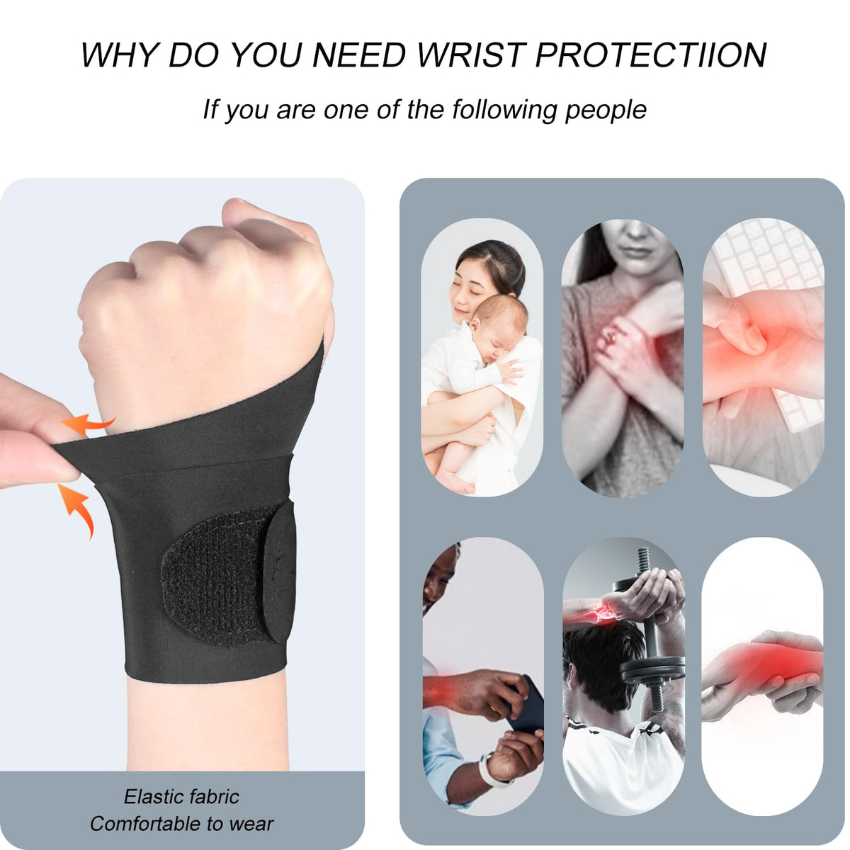 2 Pcs Ultra-Thin Wrist Brace Support for Carpal Tunnel, Pain Relief, Arthritis, Tendonitis, Elastic Wrist Wraps Right and Left Hands - Compression and Support for Fitness Enthusiasts (Skin Tone)