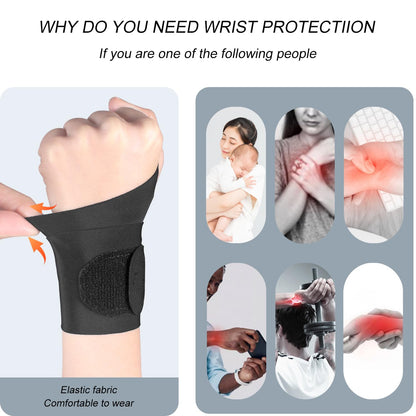 2 Pcs Ultra-Thin Wrist Brace Support for Carpal Tunnel, Pain Relief, Arthritis, Tendonitis, Elastic Wrist Wraps Right and Left Hands - Compression and Support for Fitness Enthusiasts (Skin Tone)