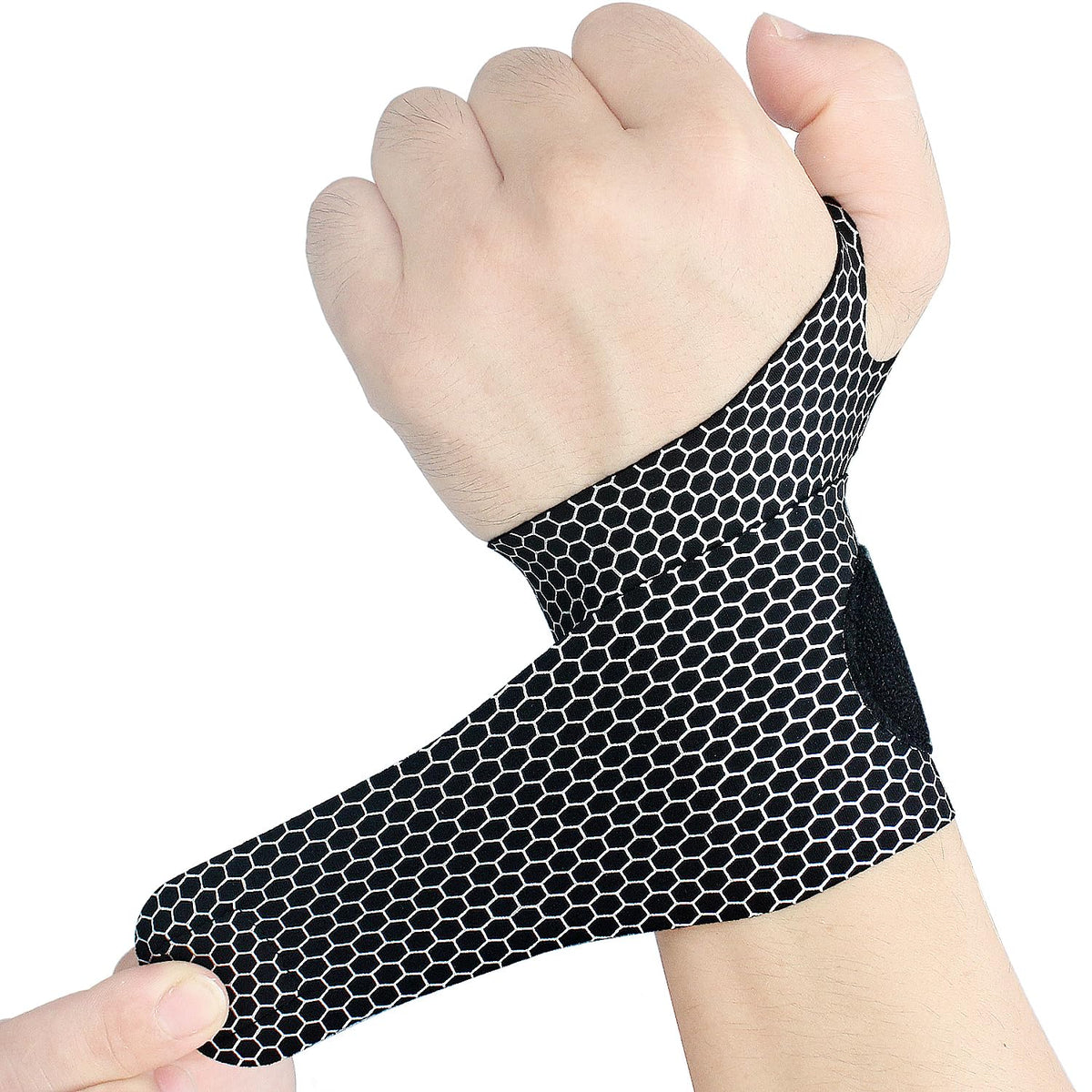 2 Pcs Ultra-Thin Wrist Brace Support for Carpal Tunnel, Pain Relief, Arthritis, Tendonitis, Elastic Wrist Wraps Right and Left Hands - Compression and Support for Fitness Enthusiasts (Skin Tone)