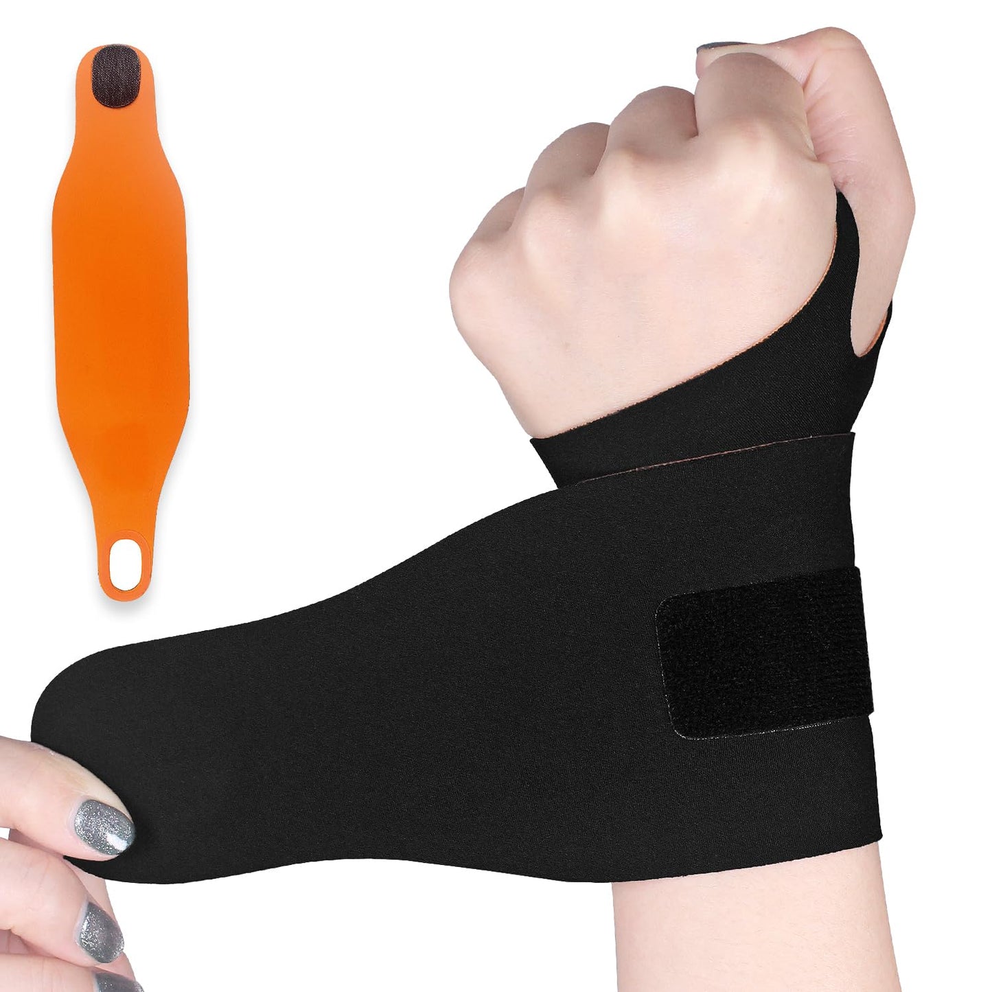 2 Pcs Ultra-Thin Wrist Brace Support for Carpal Tunnel, Pain Relief, Arthritis, Tendonitis, Elastic Wrist Wraps Right and Left Hands - Compression and Support for Fitness Enthusiasts (Skin Tone)