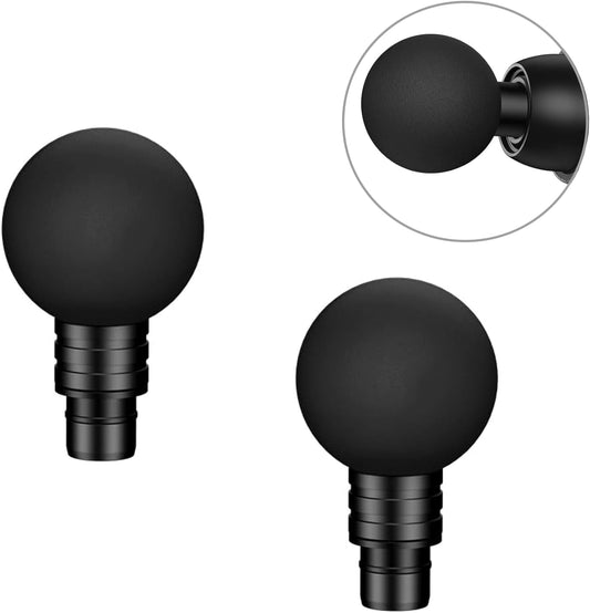 Massage Gun Heads,2 PCS Round-Head Massage Gun Attachments,0.75 Inch Diameter Massage Gun Replaceable Soft Heads,19mm Diameter Muscle Massager Attachments for Back Massager Exchanging