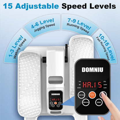 Under Desk Elliptical Machine, Electric Elliptical as Seen on TV for Seniors Adults with 15 Adjustable Speed, Quiet & Portable Electric Seated Pedal Exerciser for Home Office