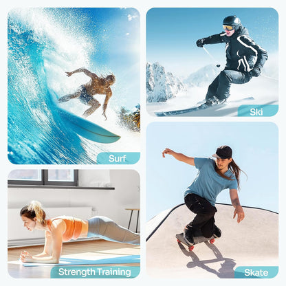 Balance Board - 7 Modes Wobble Board with Adjustable Stoppers - Exercise Balancing Stability Trainer for Improve Balance, Surf Trainer & Physical Therapy - Roller and 2.8'' Ball Included