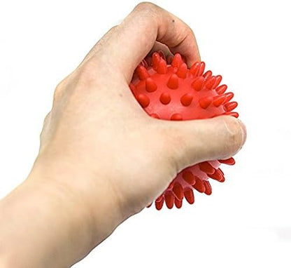 Pack of 2 Spiky Hard Massage Balls - Foot Arch Trainer Plantar Fasciitis, Muscle Massager Ball Exercise