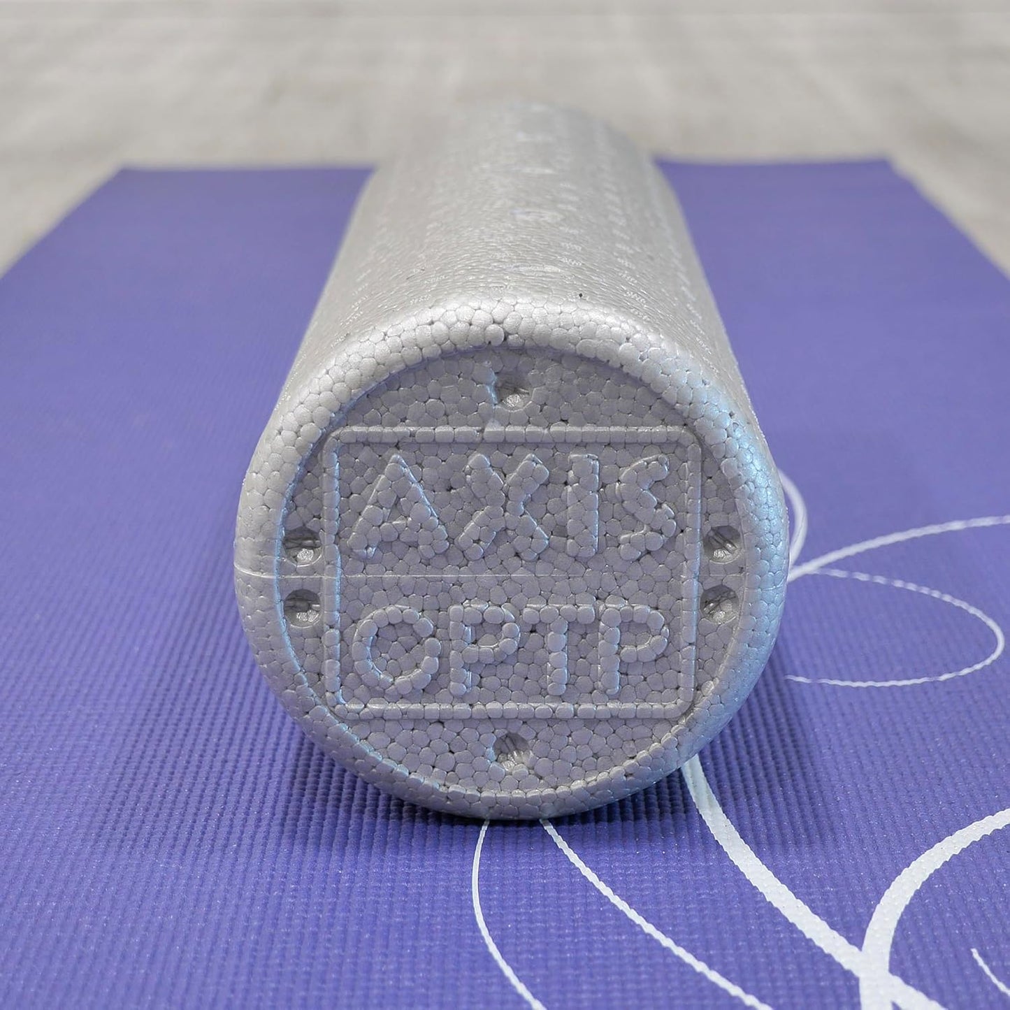 Silver AXIS Foam Roller - Moderate Density, Eco-Friendly, Durable Foam Roller for Physical Therapy and Exercise, Deep Tissue Muscle Relief, and Workout Recovery (36-Inch Round)