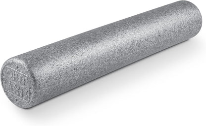 Silver AXIS Foam Roller - Moderate Density, Eco-Friendly, Durable Foam Roller for Physical Therapy and Exercise, Deep Tissue Muscle Relief, and Workout Recovery (36-Inch Round)
