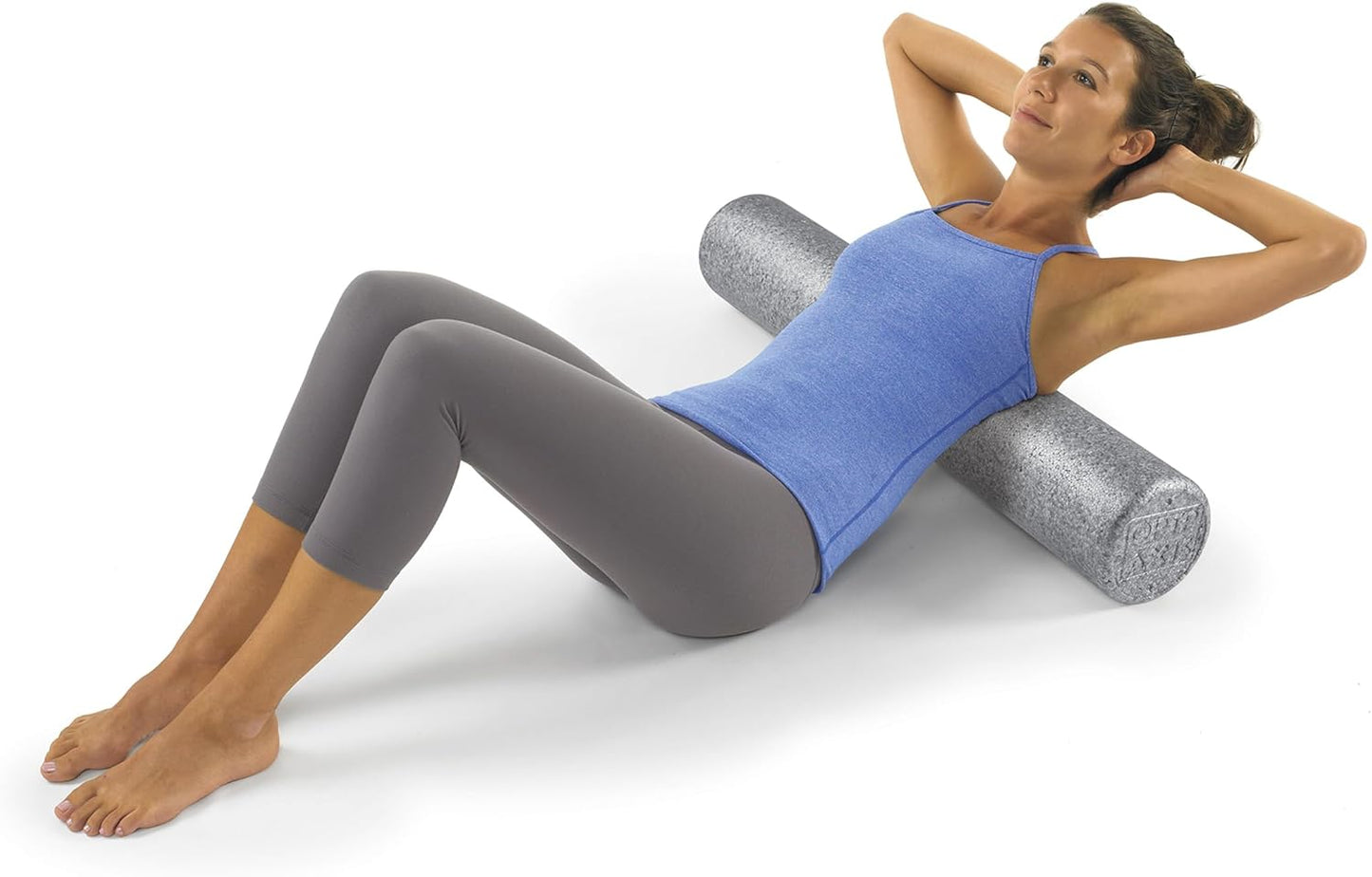 Silver AXIS Foam Roller - Moderate Density, Eco-Friendly, Durable Foam Roller for Physical Therapy and Exercise, Deep Tissue Muscle Relief, and Workout Recovery (36-Inch Round)