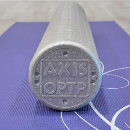 Silver AXIS Foam Roller - Moderate Density, Eco-Friendly, Durable Foam Roller for Physical Therapy and Exercise, Deep Tissue Muscle Relief, and Workout Recovery (36-Inch Round)