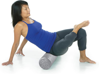 Silver AXIS Foam Roller - Moderate Density, Eco-Friendly, Durable Foam Roller for Physical Therapy and Exercise, Deep Tissue Muscle Relief, and Workout Recovery (36-Inch Round)
