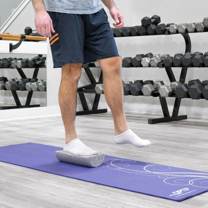 Silver AXIS Foam Roller - Moderate Density, Eco-Friendly, Durable Foam Roller for Physical Therapy and Exercise, Deep Tissue Muscle Relief, and Workout Recovery (36-Inch Round)