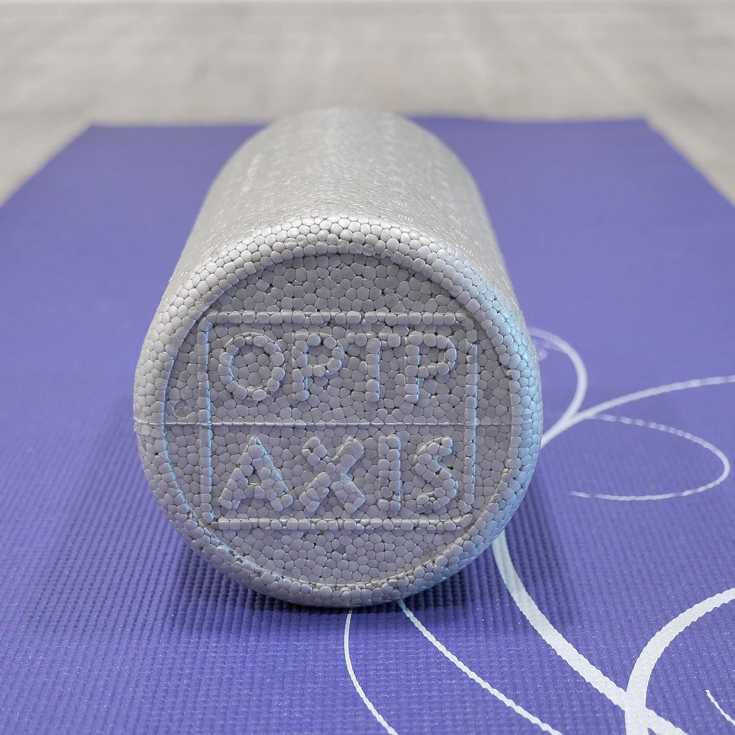 Silver AXIS Foam Roller - Moderate Density, Eco-Friendly, Durable Foam Roller for Physical Therapy and Exercise, Deep Tissue Muscle Relief, and Workout Recovery (36-Inch Round)