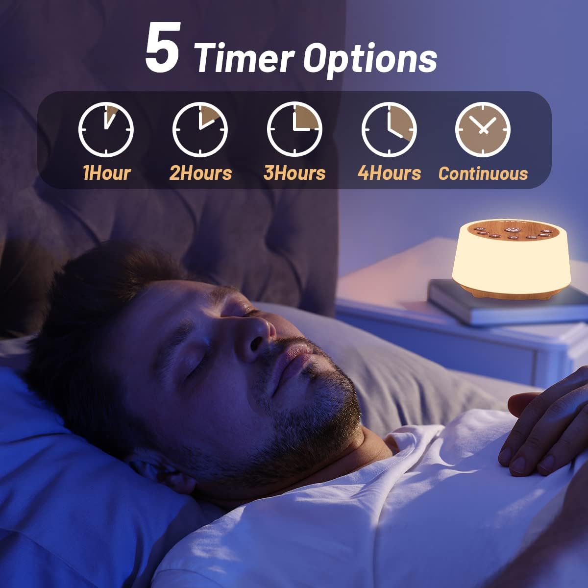 Sound Machines with 10 Colors Night Light 25 Soothing Sounds and Sleep White Noise Machine 32 Volume Levels 5 Timers Adjustable Brightness Memory Function for Adults Kids Baby
