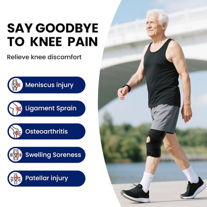 Knee Brace for Men & Women - ACL, MCL, Meniscus Tear Support & Arthritis Pain Relief - Stabilizing Knee Braces Support with Side Stabilizers & Patella Gel Pad