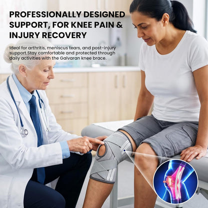 Knee Brace for Men & Women - ACL, MCL, Meniscus Tear Support & Arthritis Pain Relief - Stabilizing Knee Braces Support with Side Stabilizers & Patella Gel Pad