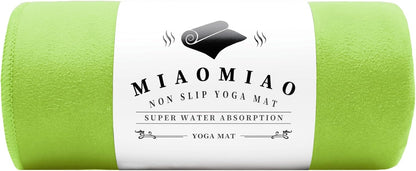 Non-Slip Hot Yoga Towel Set,Super Absorbent Microfiber in, 24.5" x 72" - Anti-Slip, Injury Free Design for Pilates, Yoga Mats, Exercise, and Fitness Gear