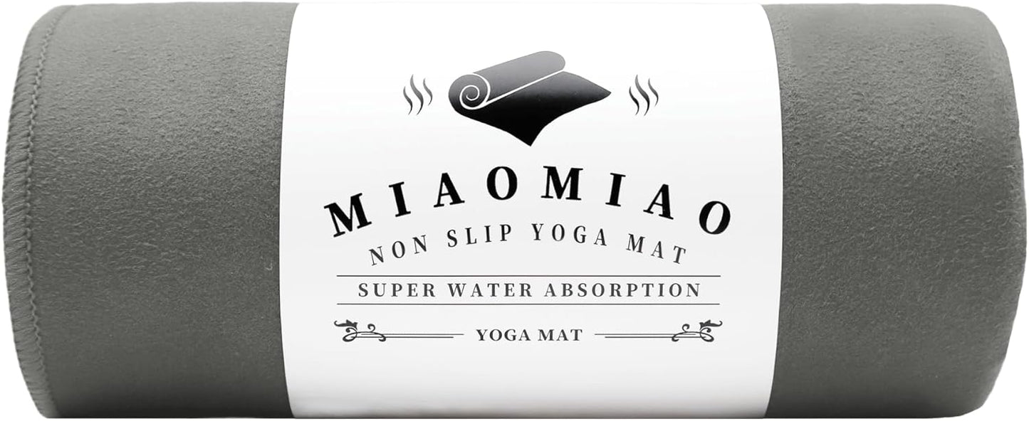 Non-Slip Hot Yoga Towel Set,Super Absorbent Microfiber in, 24.5" x 72" - Anti-Slip, Injury Free Design for Pilates, Yoga Mats, Exercise, and Fitness Gear