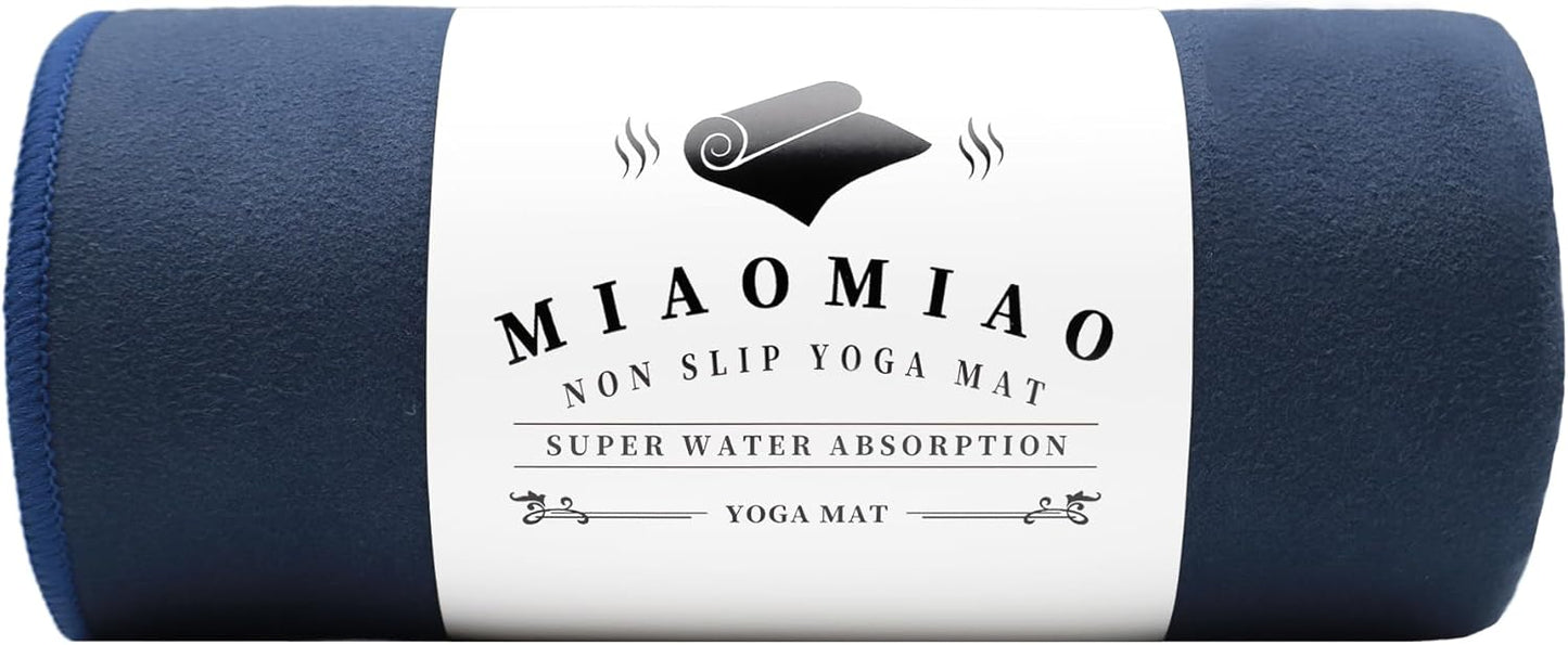 Non-Slip Hot Yoga Towel Set,Super Absorbent Microfiber in, 24.5" x 72" - Anti-Slip, Injury Free Design for Pilates, Yoga Mats, Exercise, and Fitness Gear