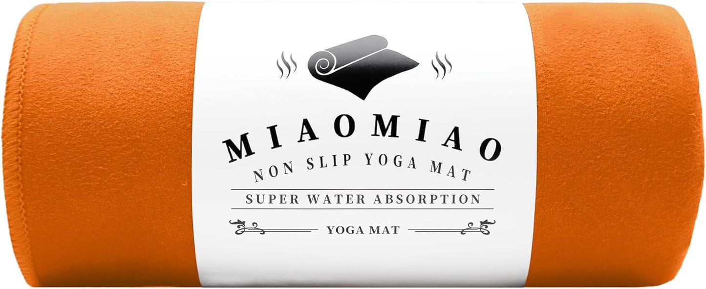 Non-Slip Hot Yoga Towel Set,Super Absorbent Microfiber in, 24.5" x 72" - Anti-Slip, Injury Free Design for Pilates, Yoga Mats, Exercise, and Fitness Gear