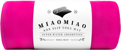 Non-Slip Hot Yoga Towel Set,Super Absorbent Microfiber in, 24.5" x 72" - Anti-Slip, Injury Free Design for Pilates, Yoga Mats, Exercise, and Fitness Gear