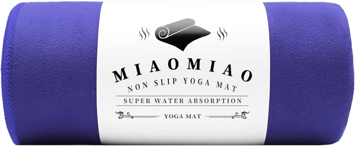 Non-Slip Hot Yoga Towel Set,Super Absorbent Microfiber in, 24.5" x 72" - Anti-Slip, Injury Free Design for Pilates, Yoga Mats, Exercise, and Fitness Gear