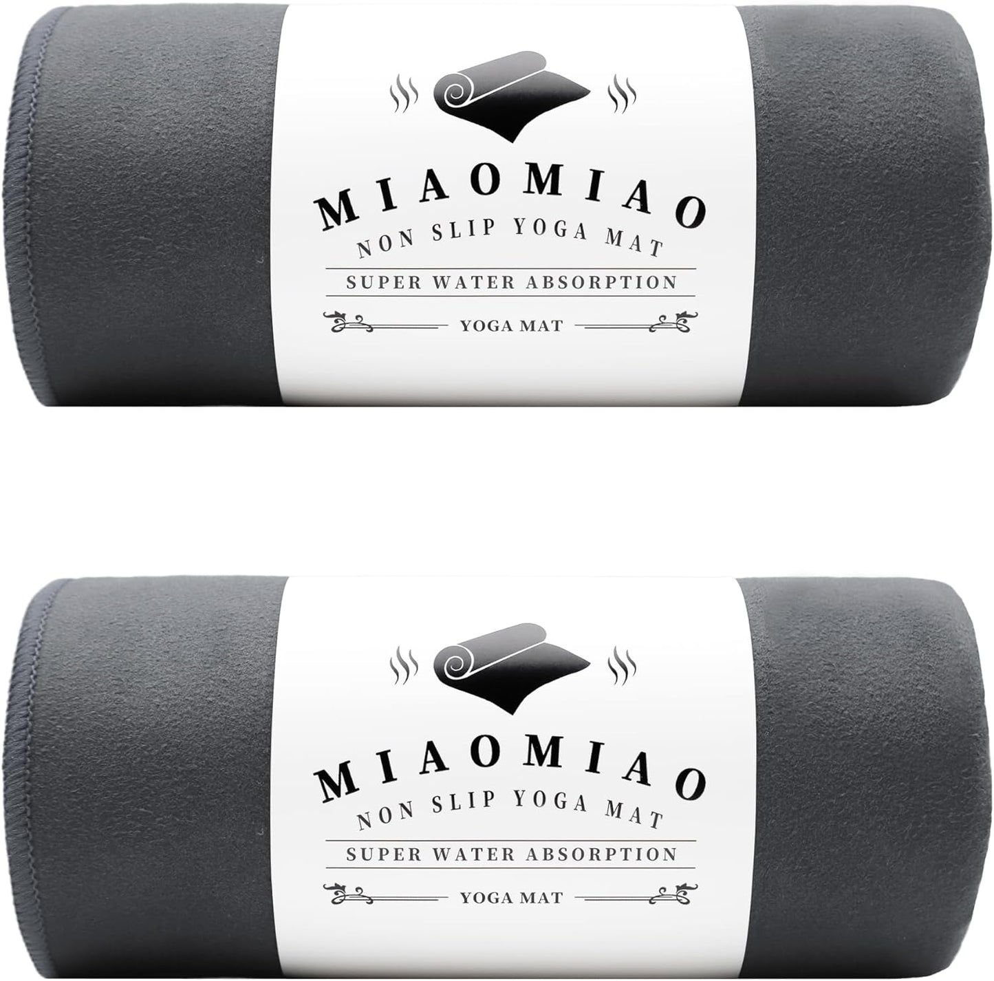 Non-Slip Hot Yoga Towel Set,Super Absorbent Microfiber in, 24.5" x 72" - Anti-Slip, Injury Free Design for Pilates, Yoga Mats, Exercise, and Fitness Gear