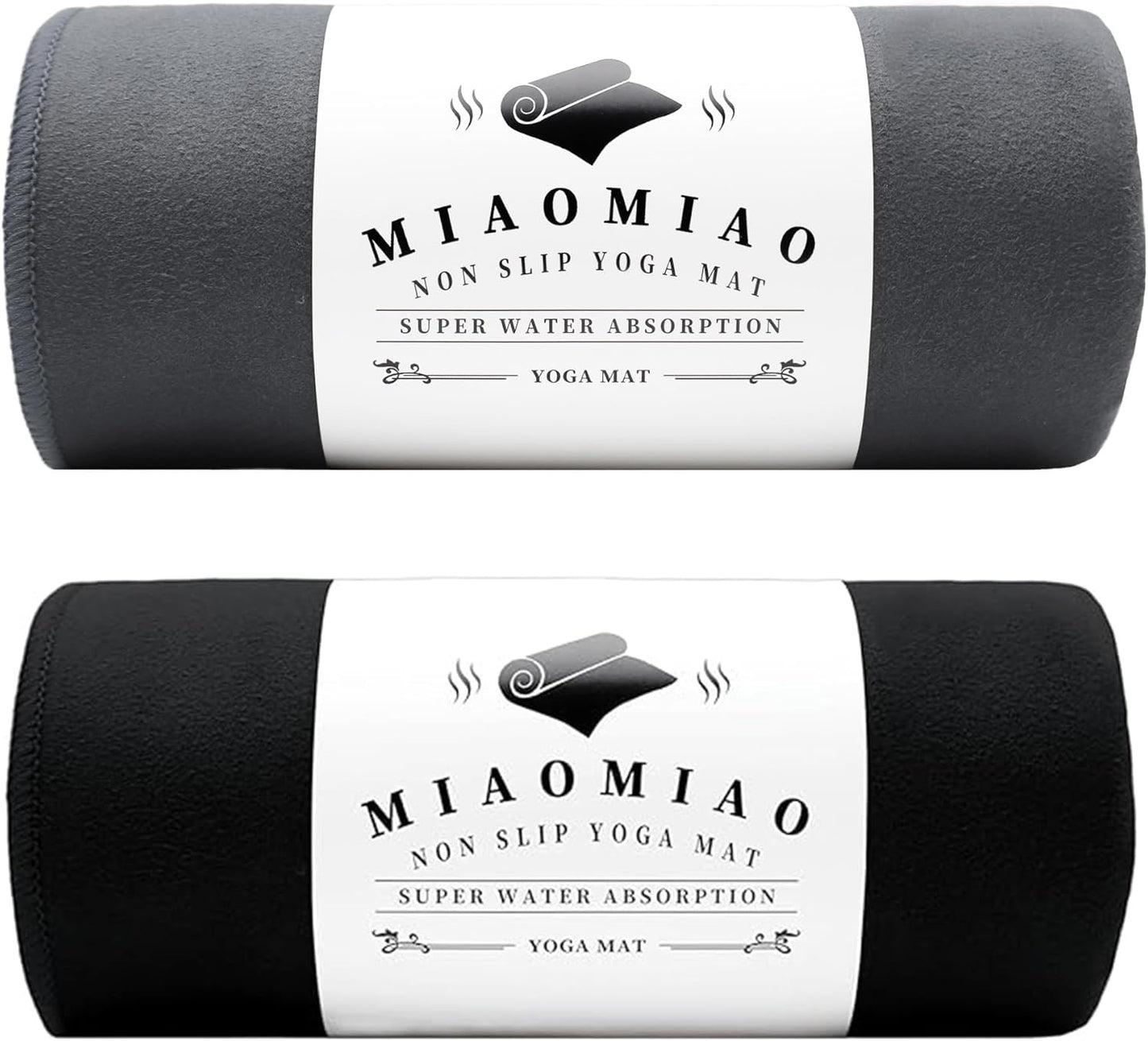 Non-Slip Hot Yoga Towel Set,Super Absorbent Microfiber in, 24.5" x 72" - Anti-Slip, Injury Free Design for Pilates, Yoga Mats, Exercise, and Fitness Gear