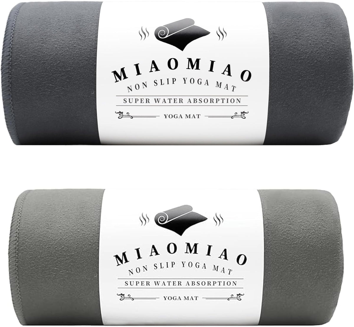 Non-Slip Hot Yoga Towel Set,Super Absorbent Microfiber in, 24.5" x 72" - Anti-Slip, Injury Free Design for Pilates, Yoga Mats, Exercise, and Fitness Gear