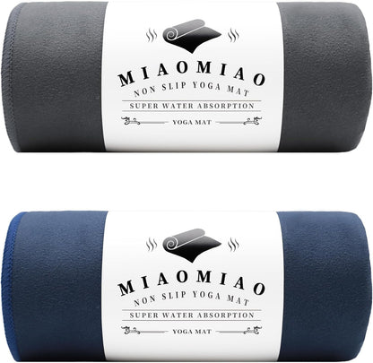 Non-Slip Hot Yoga Towel Set,Super Absorbent Microfiber in, 24.5" x 72" - Anti-Slip, Injury Free Design for Pilates, Yoga Mats, Exercise, and Fitness Gear