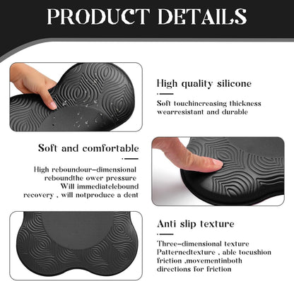 2 Packs Yoga Knee & Elbow Cushions - Extra Thick Foam for Knees, Elbows, Wrists, Hands & Head - Pilates & Kneeling Pads - Support Foam Pads for Women & Men