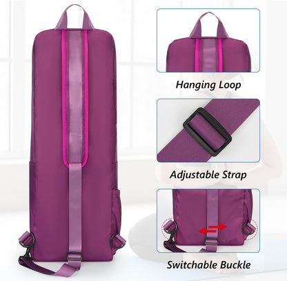 Yoga Mat Bag Carrier Waterproof Yoga Backpack with Multi Pockets, Lightweight Adjustable Yoga Bag for Mat, Yoga Blocks, Yoga Accessories