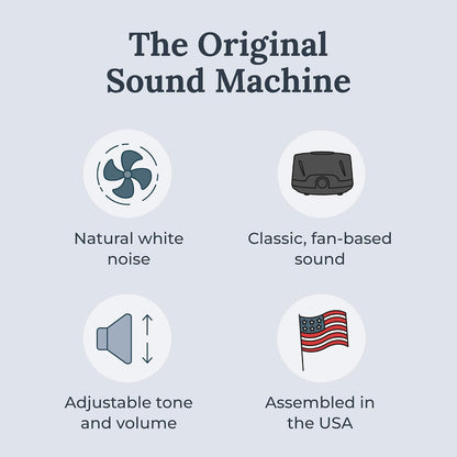 Dohm Classic (White) The Original White Noise Sound Machine, Soothing Natural Sounds from a Real Fan, Sleep Therapy for Adults & Baby, Noise Cancelling for Office Privacy & Meditation