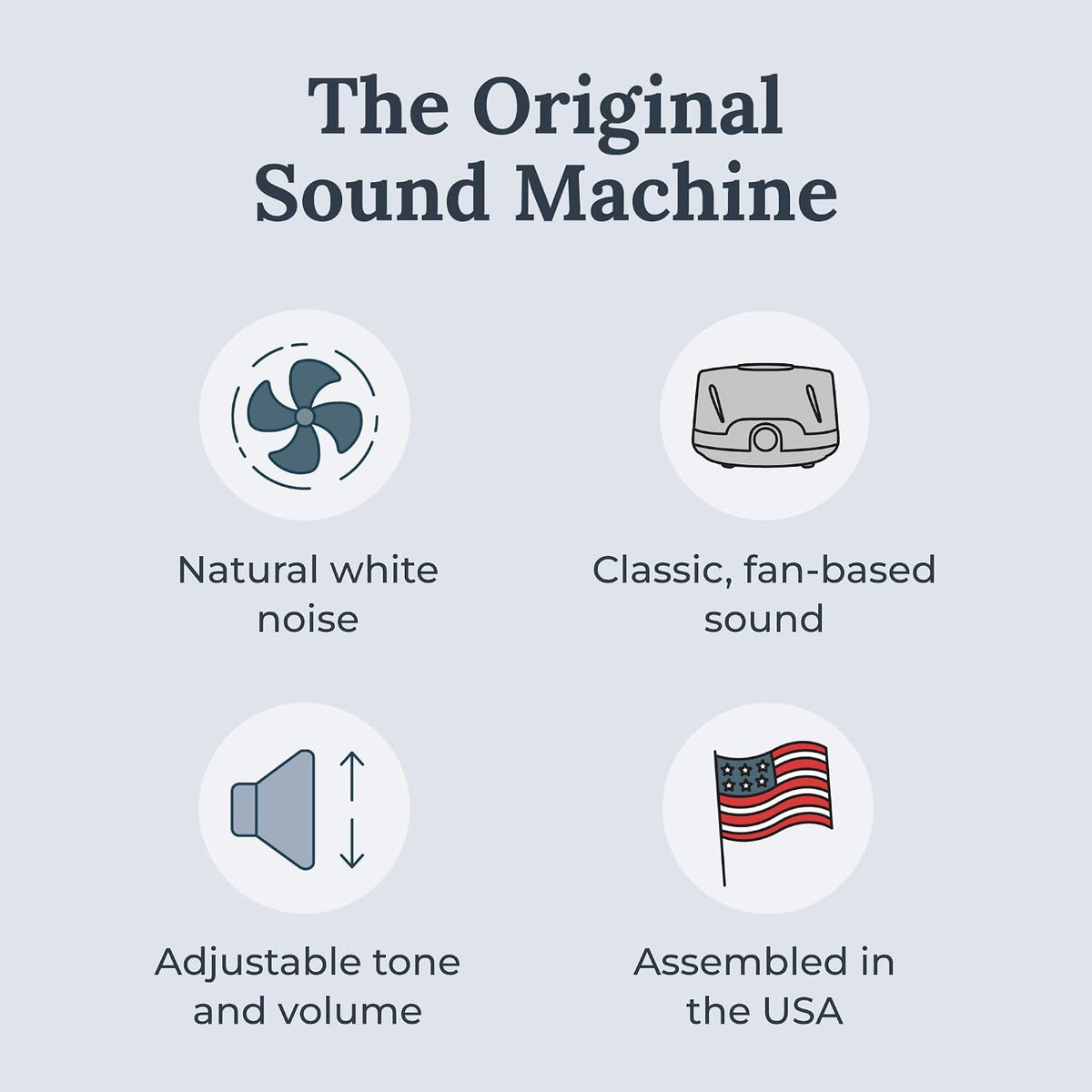 Dohm Classic (White) The Original White Noise Sound Machine, Soothing Natural Sounds from a Real Fan, Sleep Therapy for Adults & Baby, Noise Cancelling for Office Privacy & Meditation