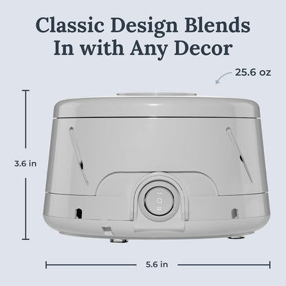 Dohm Classic (White) The Original White Noise Sound Machine, Soothing Natural Sounds from a Real Fan, Sleep Therapy for Adults & Baby, Noise Cancelling for Office Privacy & Meditation