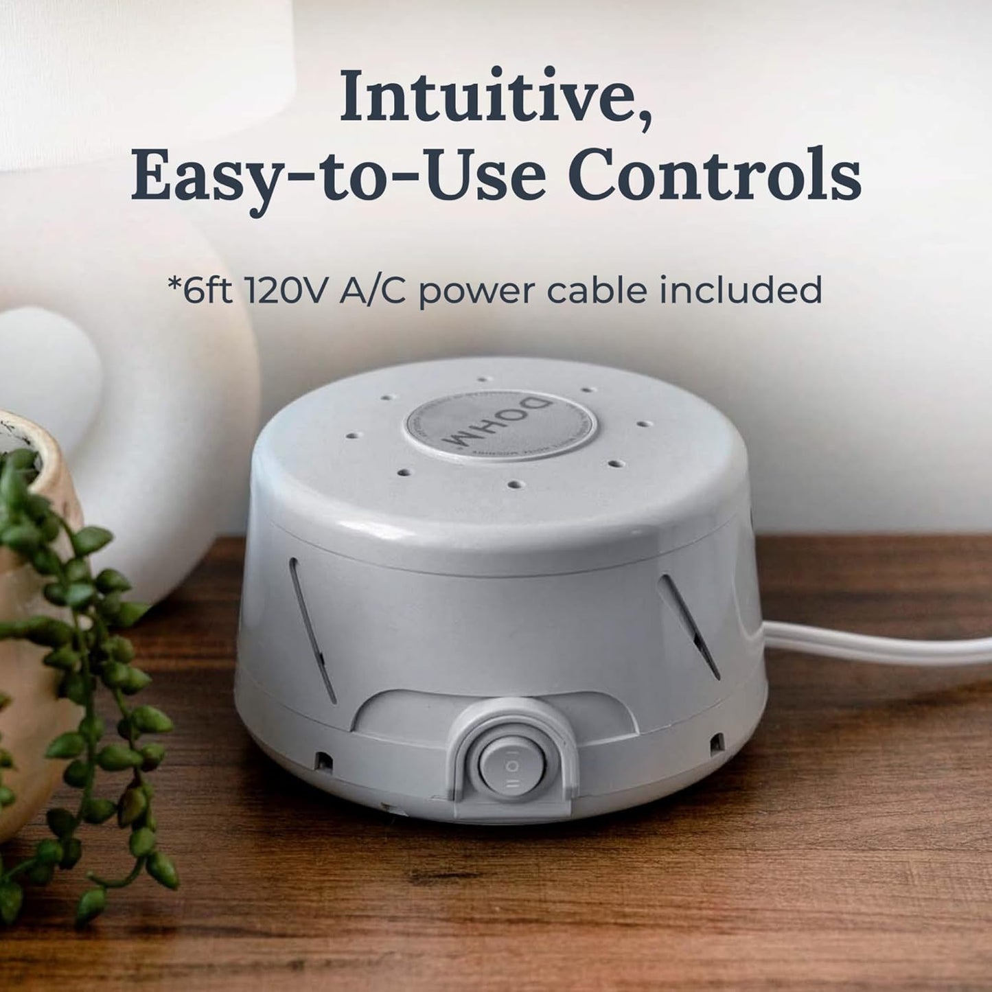 Dohm Classic (White) The Original White Noise Sound Machine, Soothing Natural Sounds from a Real Fan, Sleep Therapy for Adults & Baby, Noise Cancelling for Office Privacy & Meditation