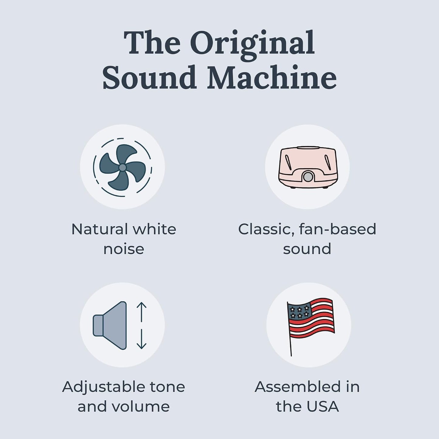 Dohm Classic (White) The Original White Noise Sound Machine, Soothing Natural Sounds from a Real Fan, Sleep Therapy for Adults & Baby, Noise Cancelling for Office Privacy & Meditation